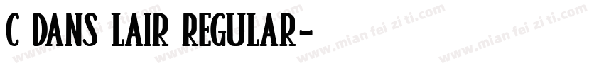 C Dans Lair Regular字体转换